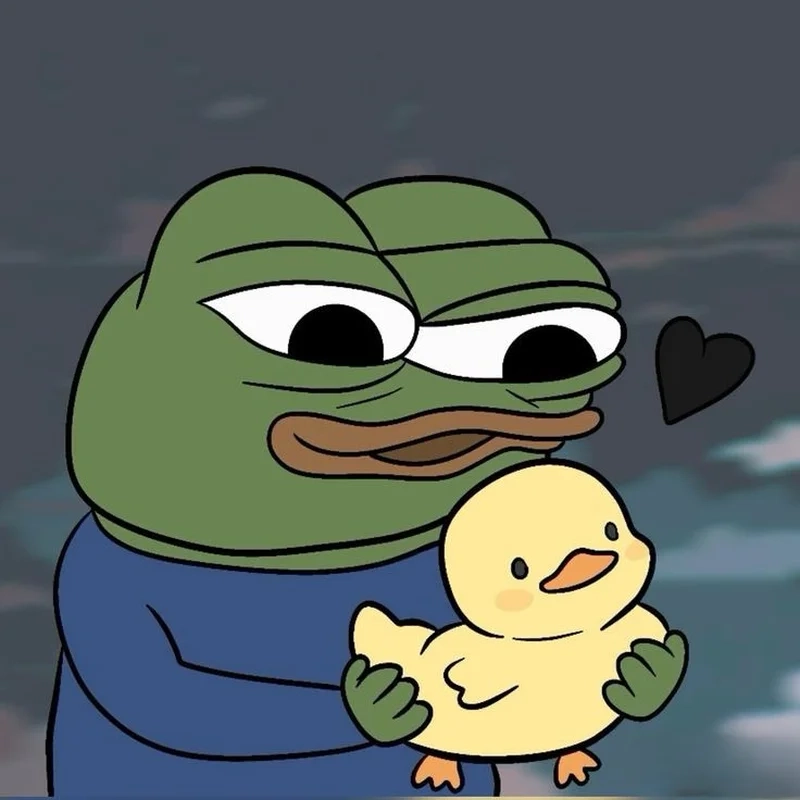 Meme con ếch xanh với biểu cảm ngộ nghĩnh là lựa chọn tuyệt vời cho những phút giây thư giãn.
