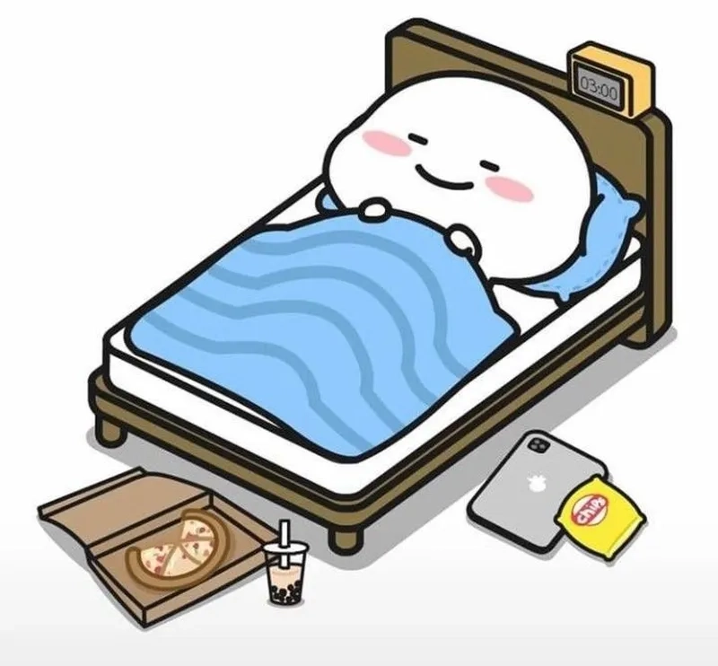 Mèo meme ngủ dễ thương là một cách tuyệt vời để thư giãn và chuẩn bị cho giấc ngủ ngon.