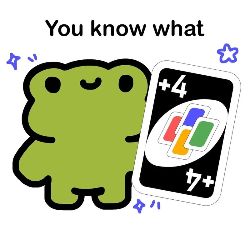 Ảnh uno meme thể hiện những tình huống hài hước trong mỗi ván bài.