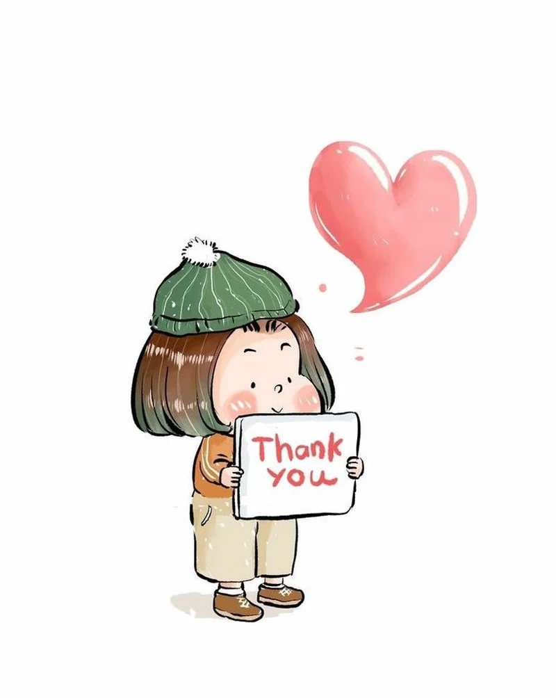 Cảm ơn bạn đã theo dõi! Hãy chia sẻ meme này để thể hiện sự biết ơn dễ thương.