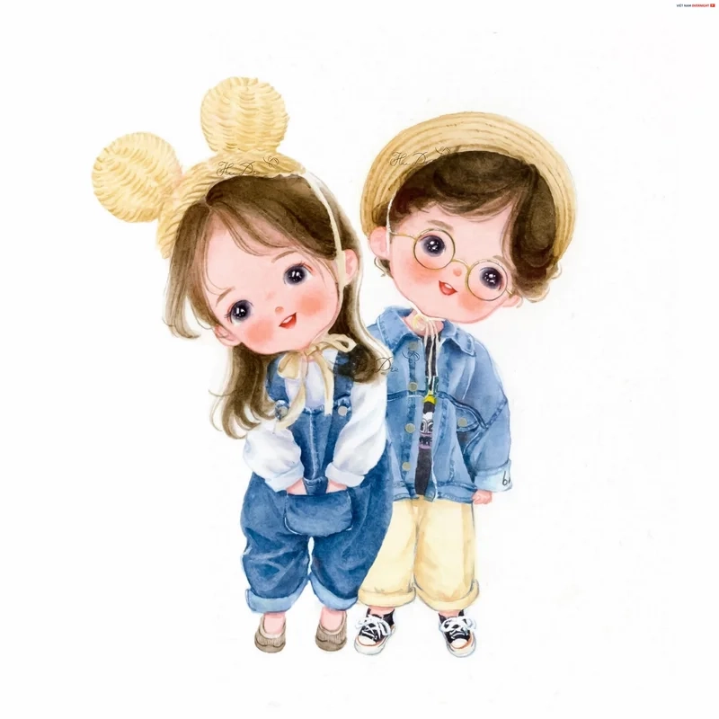 Tuyển chọn ảnh chibi cặp đôi dễ thương nhất 2025