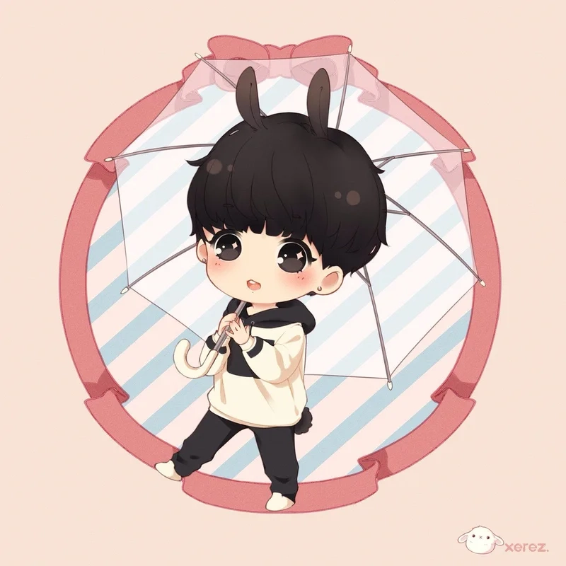 Đổi ngay avatar cute nam chibi để làm mới profile