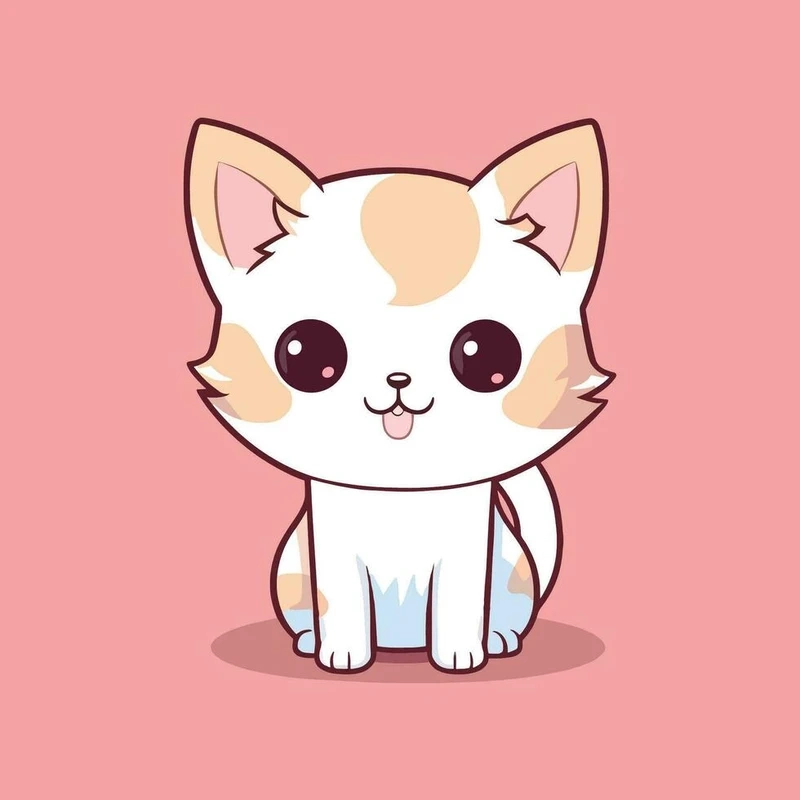Chọn avatar mèo chibi cute làm ảnh đại diện siêu đáng yêu
