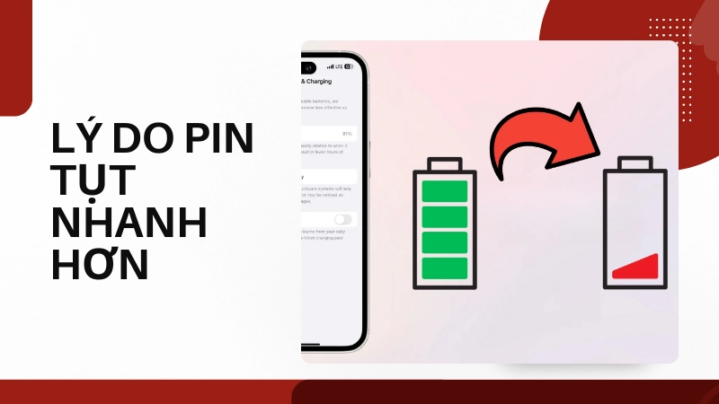 Thói quen sử dụng khiến pin tụt nhanh hơn